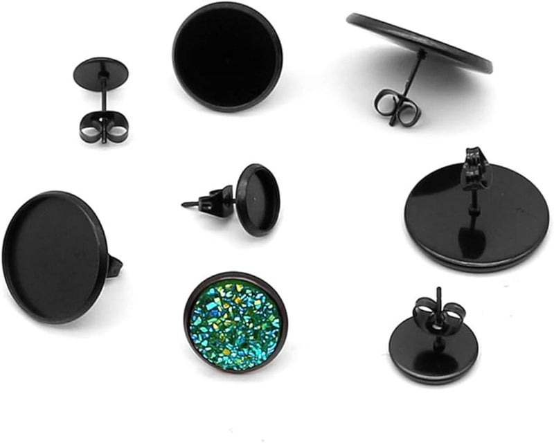 Housoutil 1 قطعة قاعدة صنع أقراط سوداء من الفلين DIY مجموعة أدوات صنع المجوهرات - Image 1